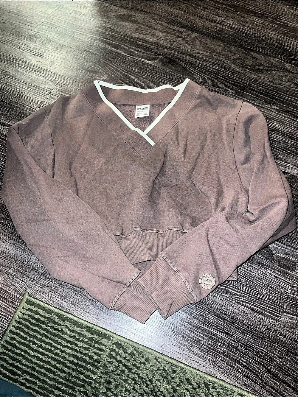 PINK Varsity Jacket in Brown Size x-small